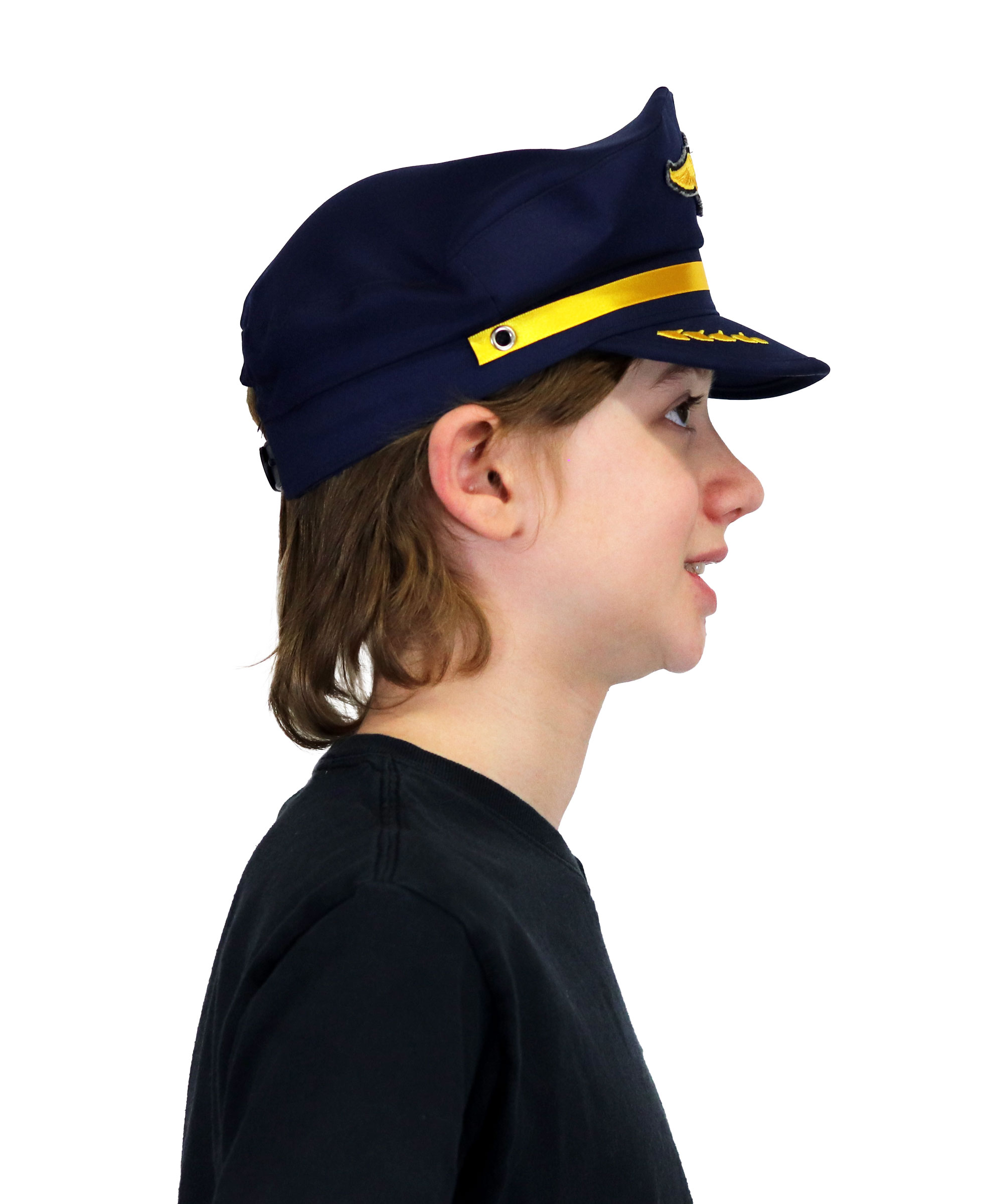 Airline Pilot Cap Right side on Child