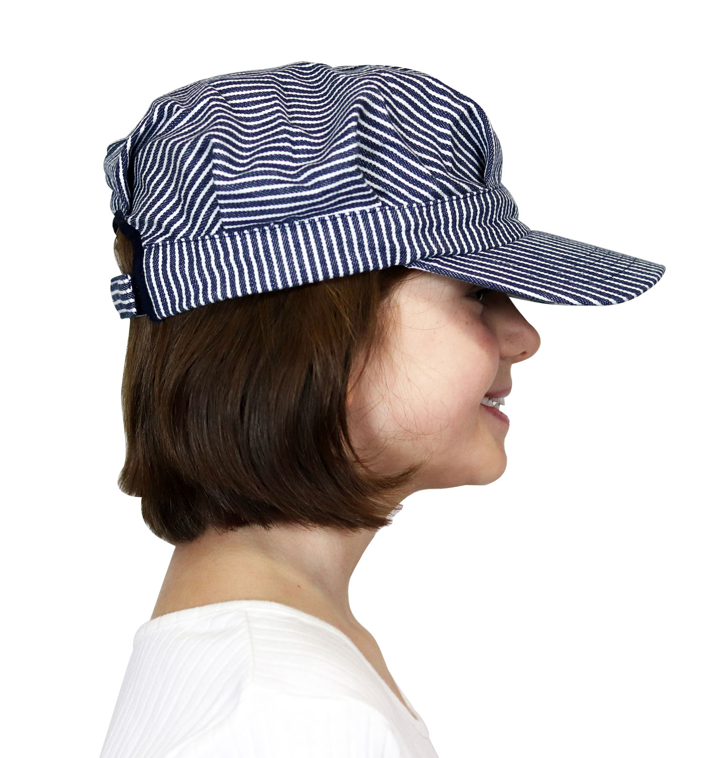 Train Engineer Cap on Child Right View