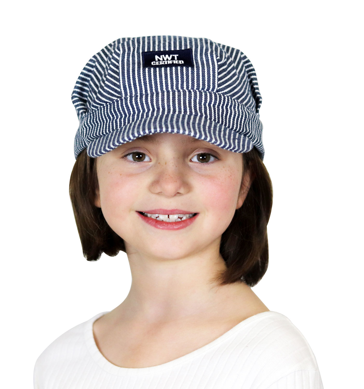 Train Engineer Cap on Child
