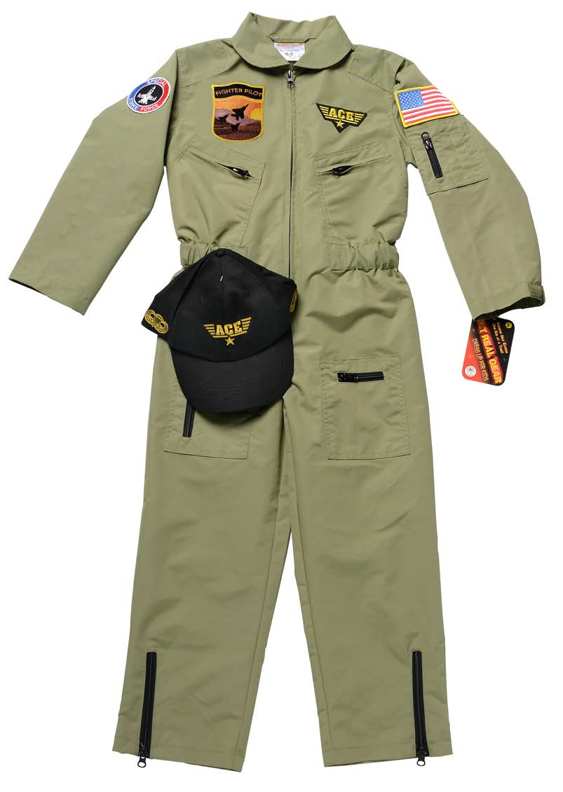 Fighter Pilot Suit with cap flat
