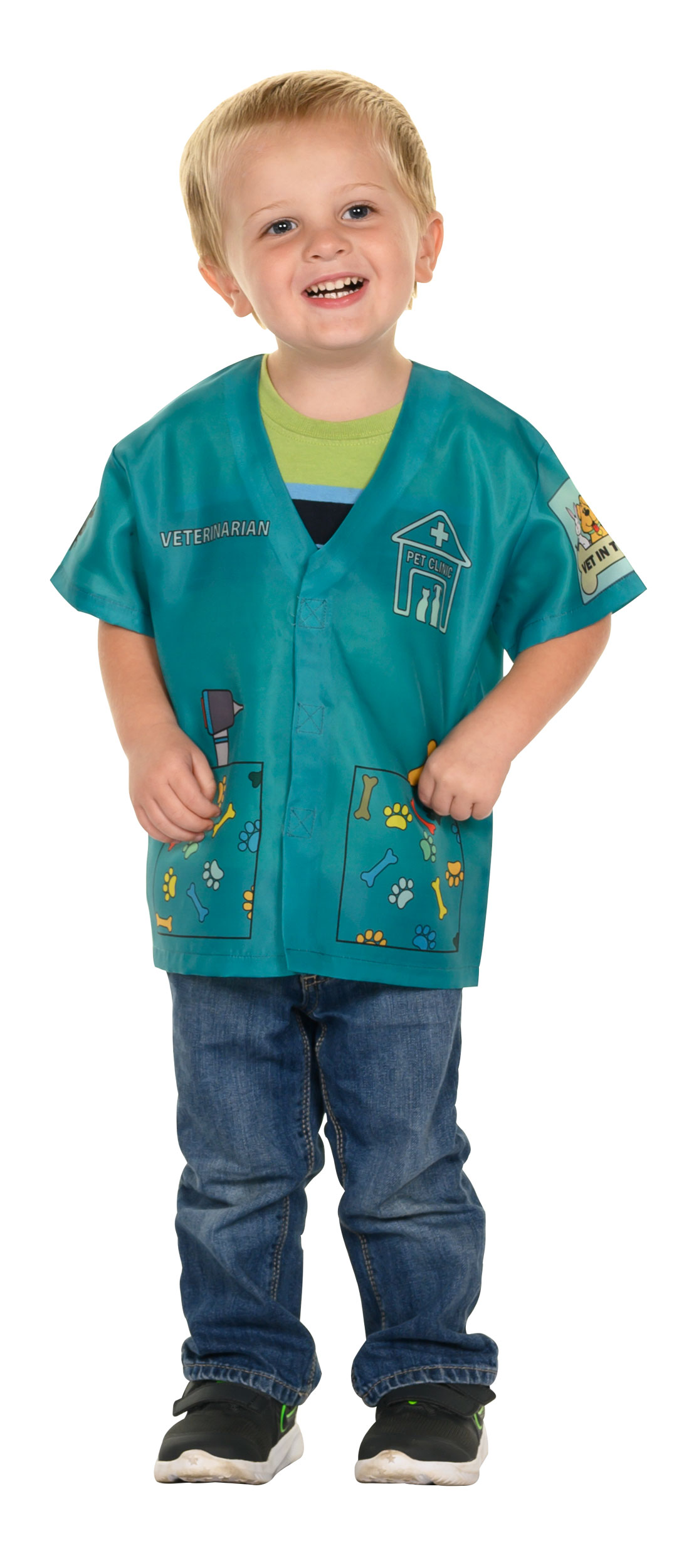 TDVT My 1st career gear toddler vet shirt on child
