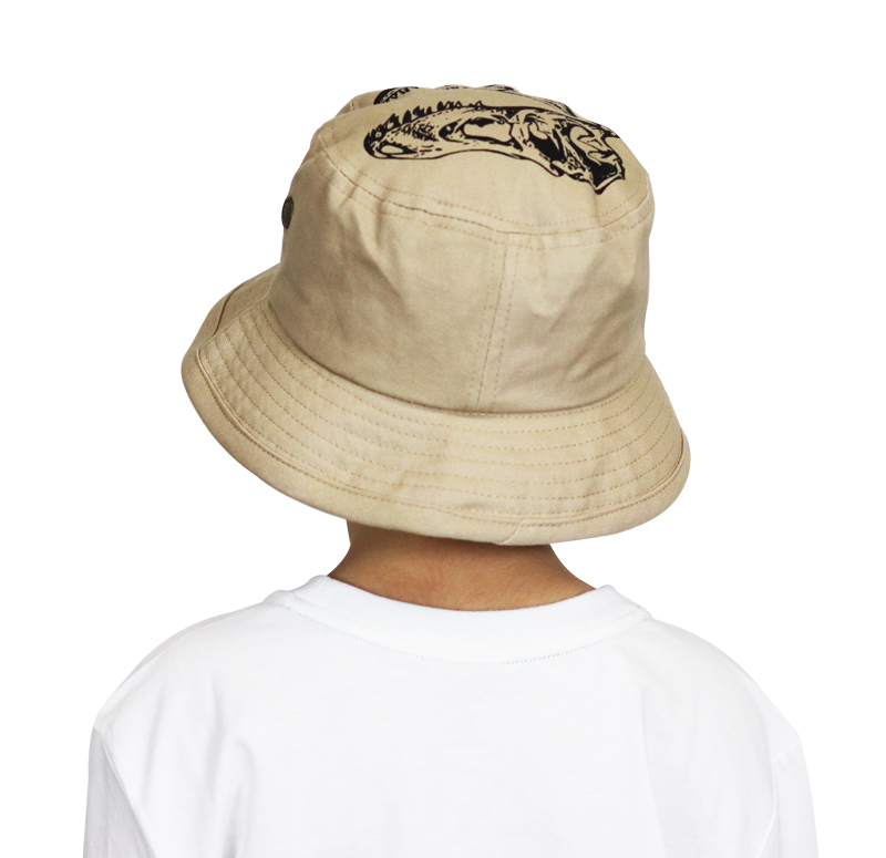 Dinosaur Bucket hat on child back