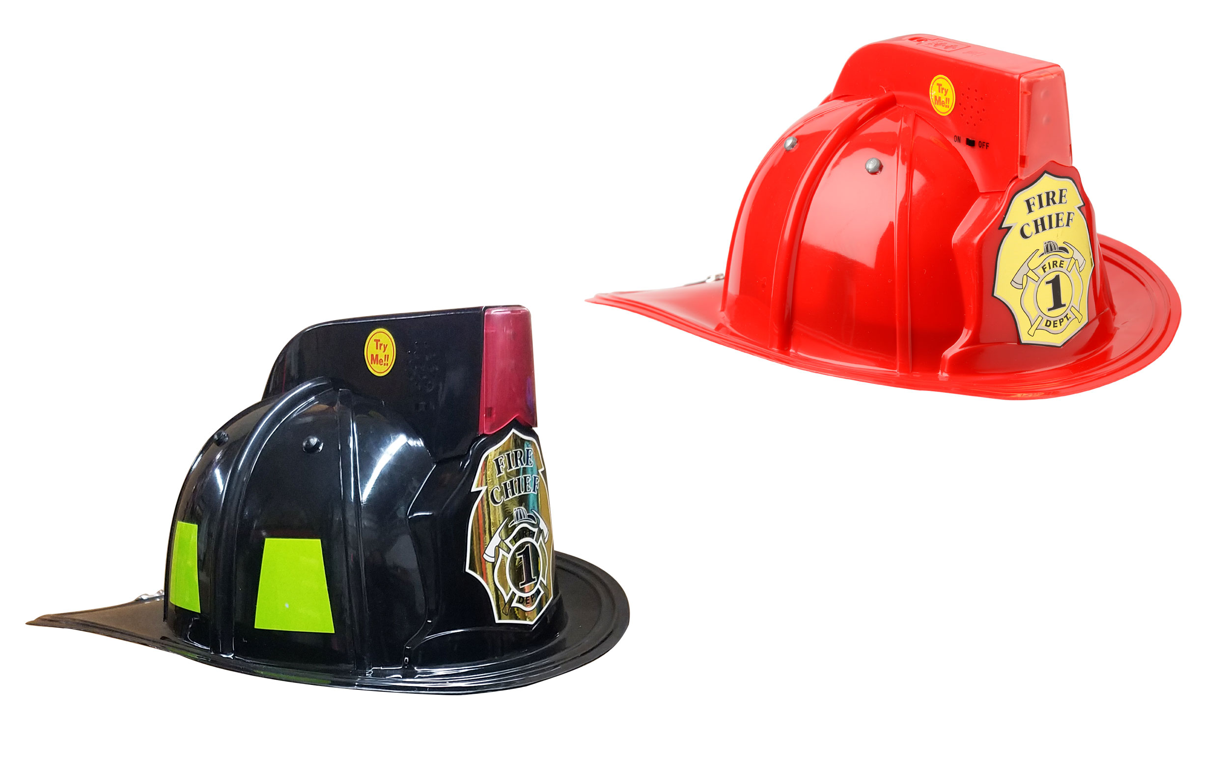 Adjustable Aeromax Jr Firefighter Red Helmet With Lights And Siren Sound 