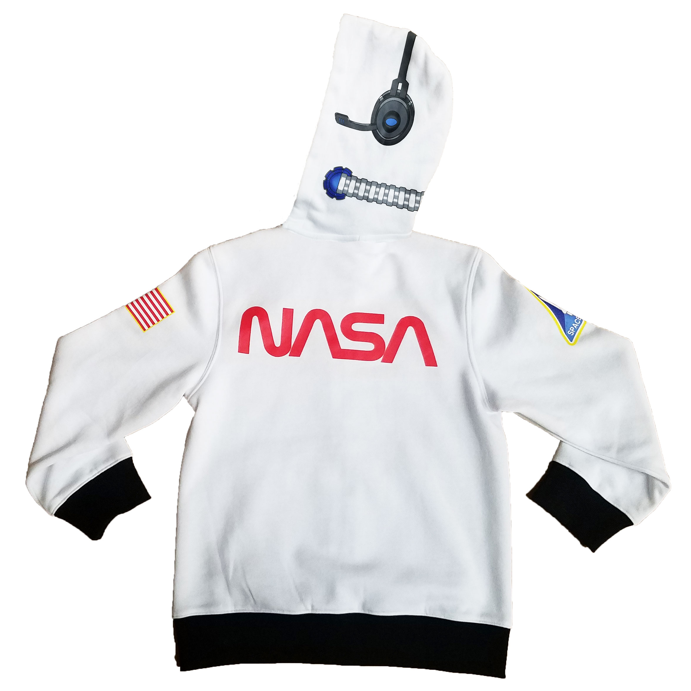 HOODIE-BACK-FLAT-v2 Astronaut Hoodie Flat Back View