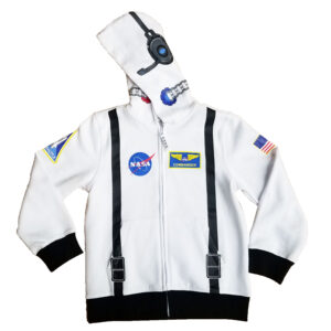 Astronaut Hoodie Flat Hood left side
