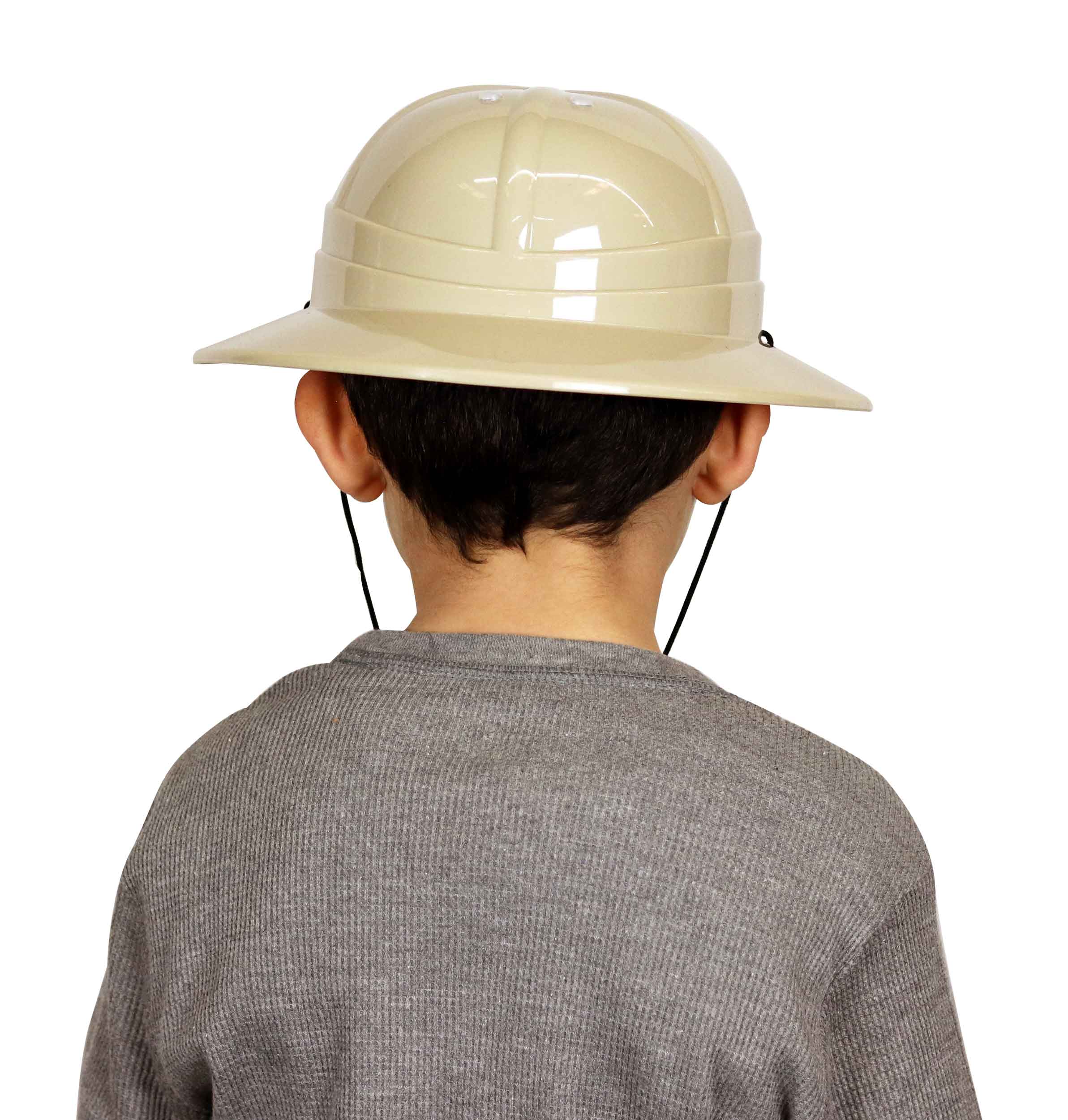 PTHD-HELMET-BACK-W-HEAD I dig Dinosaurs Safari Helmet Back view on child