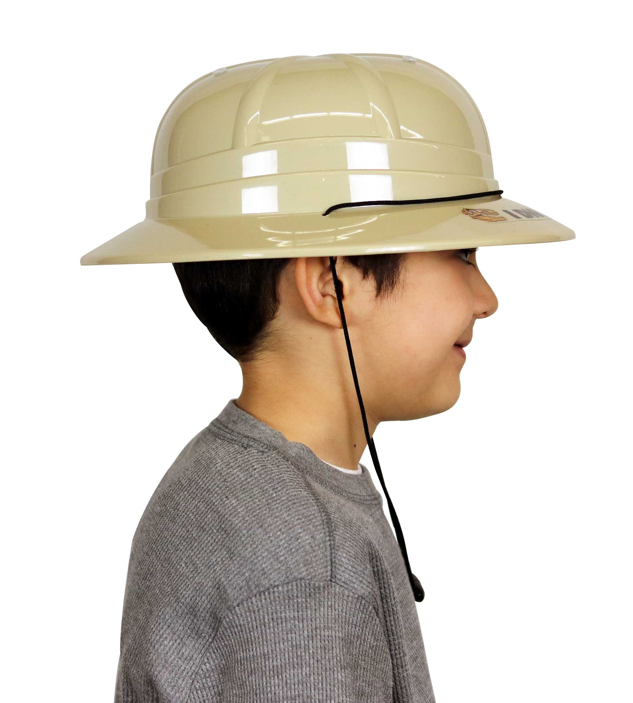 PTHD-HELMET-RIGHT-W-HEAD I dig Dinosaurs Safari Helmet Right side on child