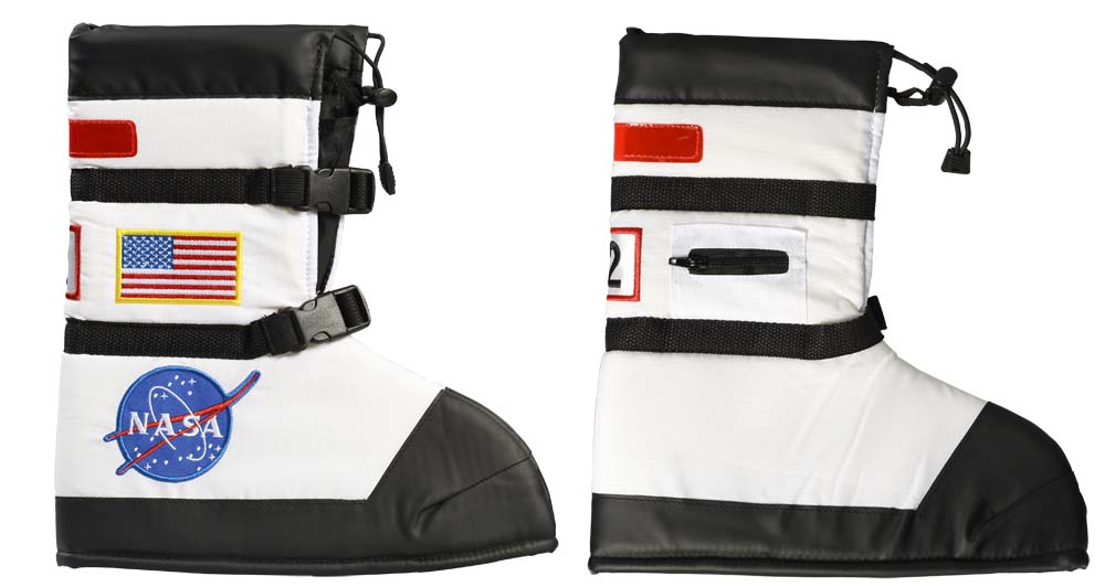 images White astronaut boots, right side view.