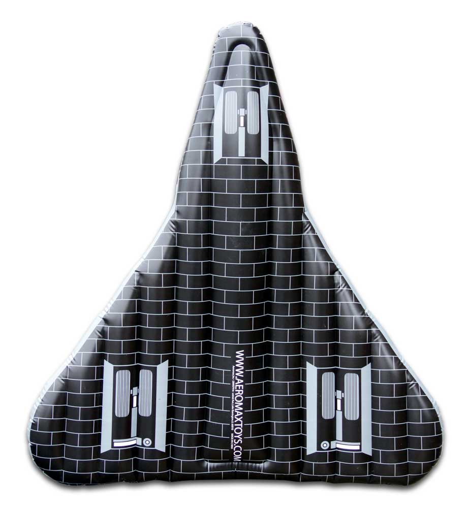 Space shuttle inflatable bottom view.