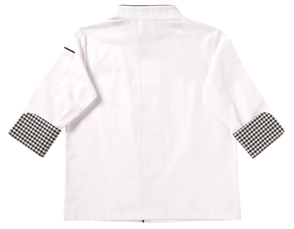 Chef jacket, back view.