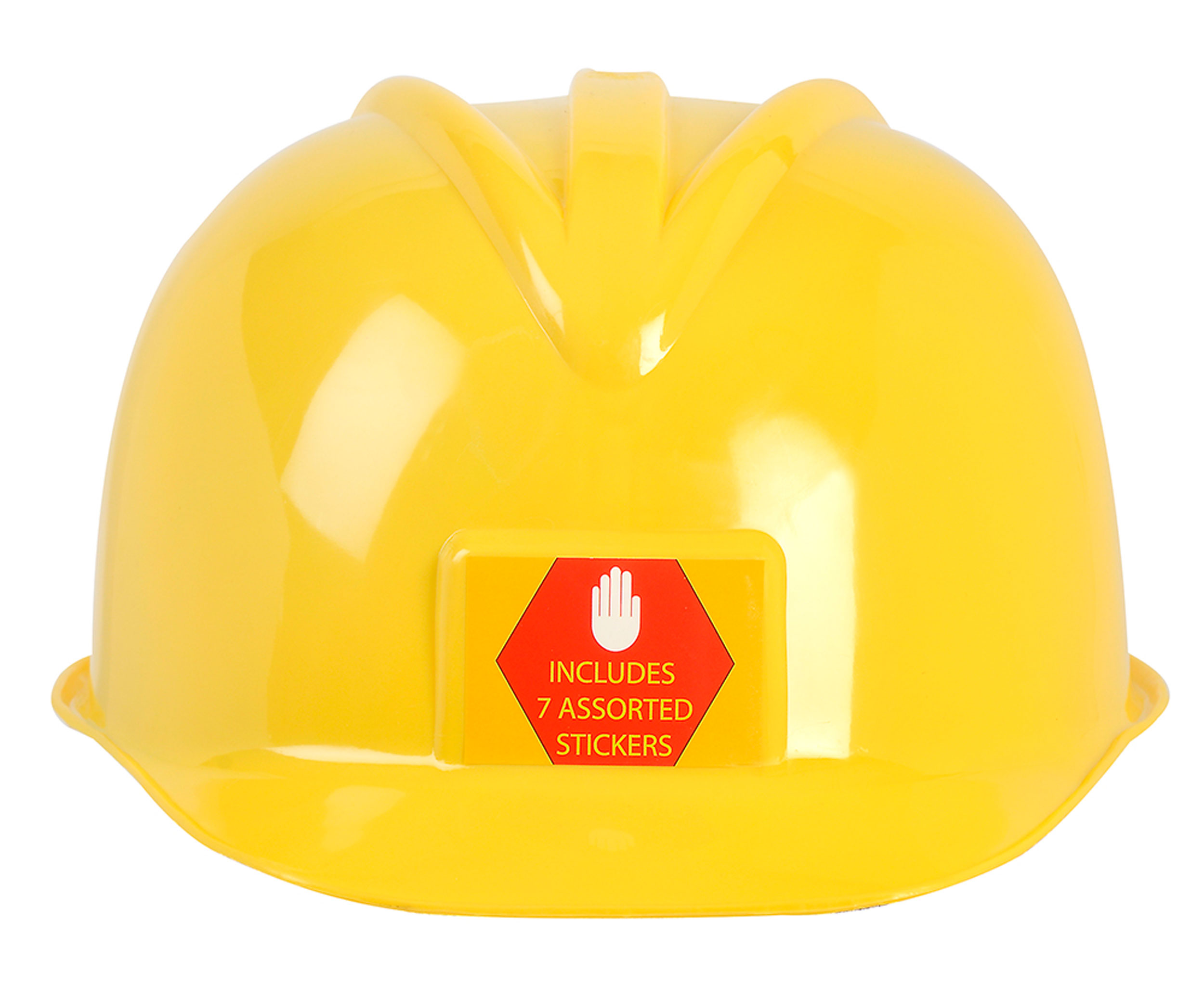 Construction helmet front view.