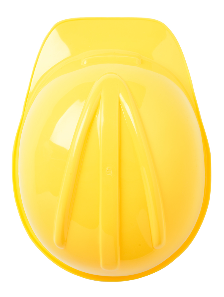 Construction helmet, top view.
