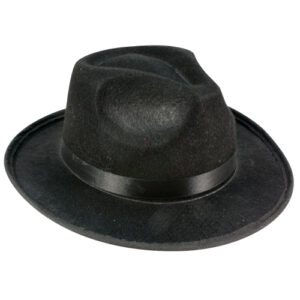 Black fedora.