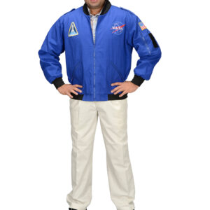 adult wearing blue flight