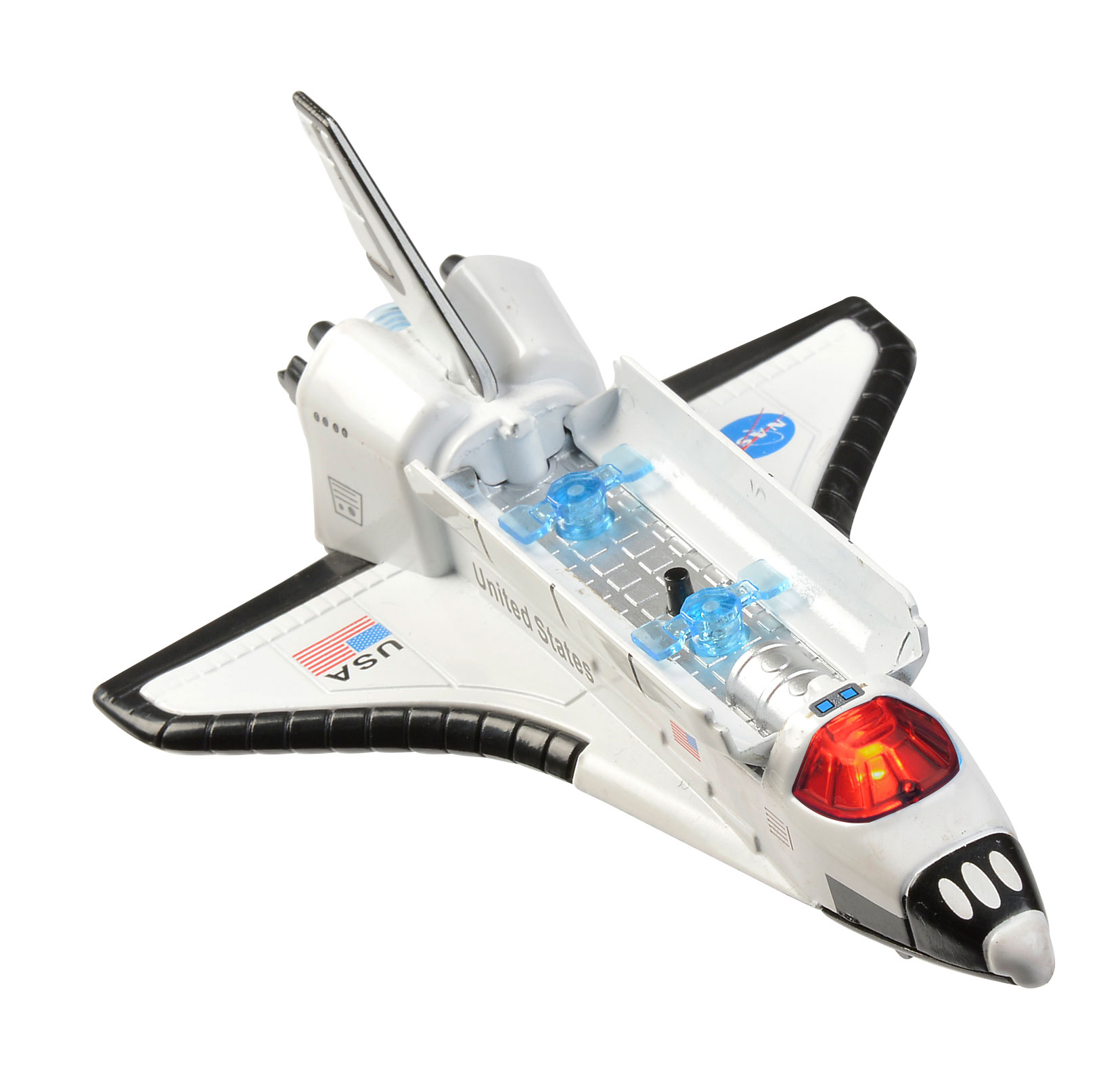images Pull back space shuttle toy video.