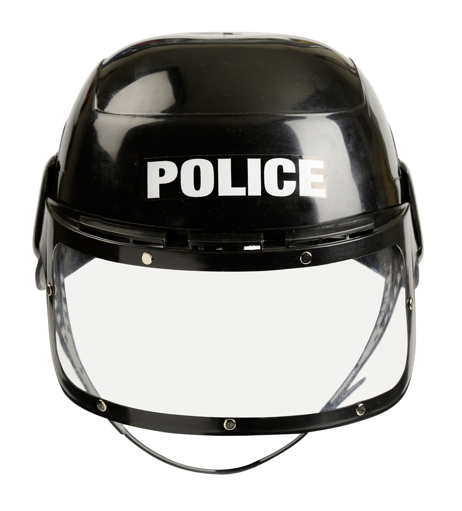 images Police helmet front view.