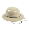 Pith helmet.