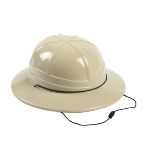 Pith helmet.