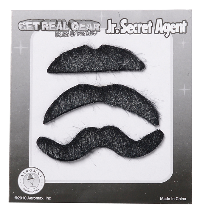 images Secret agent Mustache set.
