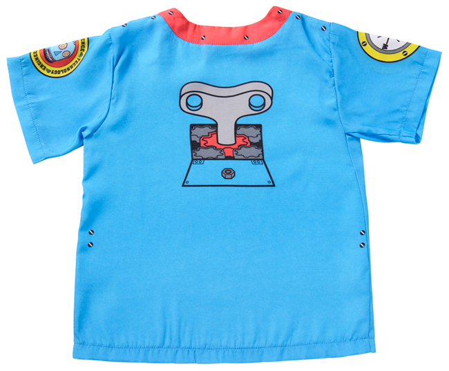 images Robot shirt, back view.