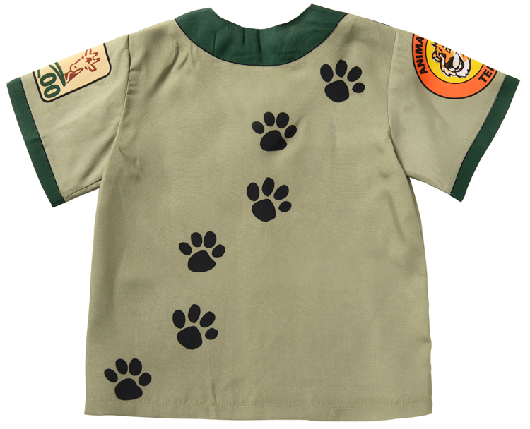 Zoo keeper shirt, back view.